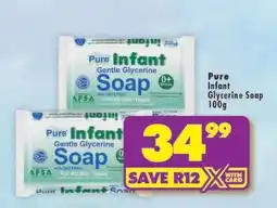 Shoprite Pure Infant Glycerine Soap 100g offer