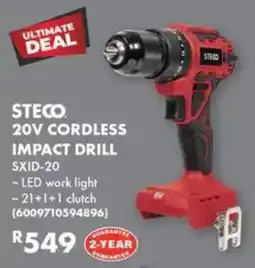 Build It Steco 20v cordless impact drill offer