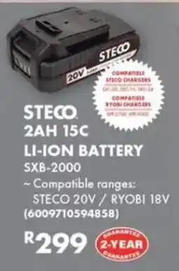 Build It Steco 2ah 15c li-ion battery offer