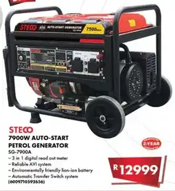 Build It Steco 7900w auto-start petrol generator offer