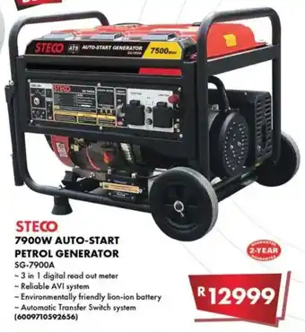 Build It Steco 7900w auto-start petrol generator offer