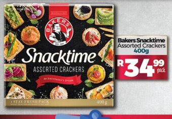 Take 'n Pay Bakers Snacktime Assorted Crackers 400g offer