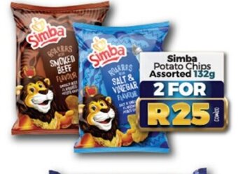 Take 'n Pay Simba Potato Chips Assorted 132g offer