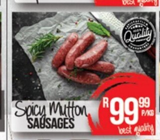 Take 'n Pay Spicy Mutton Sausages offer