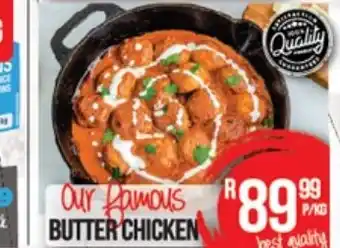 Take 'n Pay Our Famous Butter Chicken per kg offer