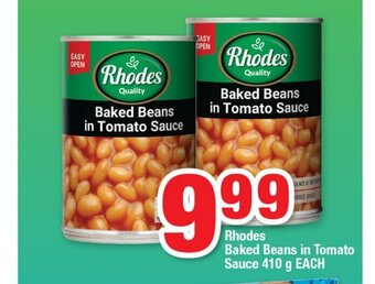 OK Foods Rhodes Baked Beans in Tomato Sauce 410g each offer