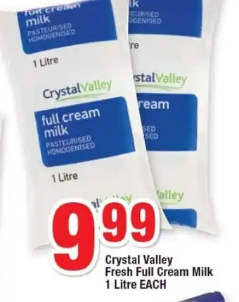 OK Foods Crystal Valley Fresh Full Cream Milk 1 Litre each offer