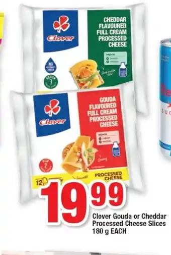 OK Foods Clover Gouda or Cheddar Processed Cheese Slices 180g each offer