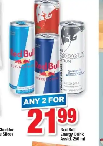 OK Foods Red Bull Energy Drink Asstd 250ml offer
