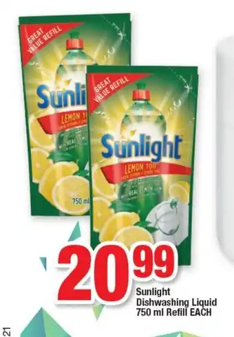 OK Foods Sunlight Dishwashing Liquid 750ml Refill each offer