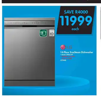 Makro LG - 14-Place TrueSteam Dishwasher Model:DFB425FP offer