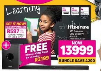 Game Hisense - 65" Premium UHD Smart TV offer