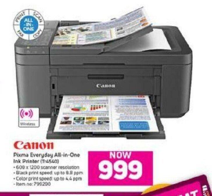 Canon Pixma Everyday AllinOne Ink Printer offer at Game