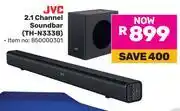 Game JVC 2.1 Channel Soundbar TH-N333B offer
