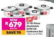 Game Hart J7 10 Piece Aluminium Solid Lid Cookware Set-Per Set offer