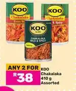Game Koo Chakalaka Assorted-For 2 x 410g offer