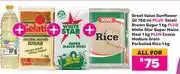Game Great Value Sunflower Oil 750ml+Selati Brown Sugar 1Kg+White Star Super Maize Meal 1Kg-For All offer