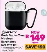 Game Amplify Buds Series True Wireless Earphones AM-1119-BK offer