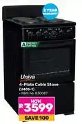 Game Univa 4-Plate Cable Stove U405-1 offer