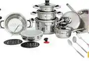 Game Tissolli Crown 21-Piece Stainless Steel Cookware Set-Per Set offer