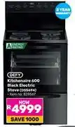 Game Defy Kitchenaire 600 Black Electric Stove DSS694 offer
