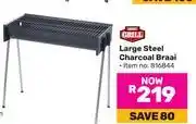 Game Expert Grill Large Steel Charcoal Braai offer