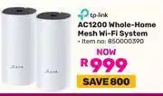 Game Tp-Link AC1200 Whole-Home Mesh Wi-Fi System offer