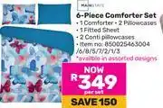 Game Mainstays 6-Piece Comforter Set 850025463004/1/2/3/5/6/7/8-Per Set offer