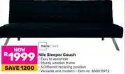 Game Mainstays Nile Sleeper Couch offer