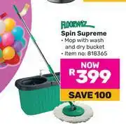 Game Floorwiz Spin Supreme Mop With Wash And Dry Bucket 818365 offer