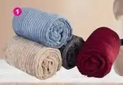 Game Always Home Ribbed Flannel Blanket 180 x 200cm Assorted-Each offer