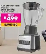 Game Logik 1.5L Stainless Steel Blender RSH-080476 offer