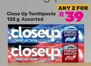 Game Close Up Toothpaste Assorted-For 2 x 125g offer