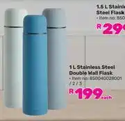 Game 1L Stainless Steel Double Wall Flask-Each offer