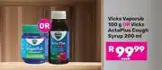 Game Vicks Vaporub 100g Or Vicks Acta Plus Cough Syrup 200ml offer