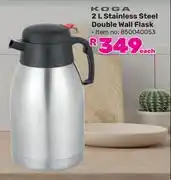 Game Koga 2L Stainless Steel Double Wall Flask offer