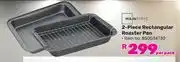 Game Mainstays 2 Piece Rectangular Roaster Pan offer
