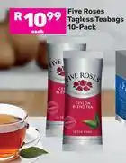 Game Five Roses Tagless Teabags 10 Pack offer