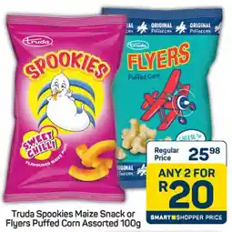 Pick n Pay Hypermarket Truda Spookies Maize Snack or Flyers Puffed Corn Assorted offer
