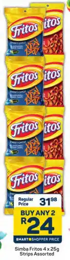 Pick n Pay Hypermarket Simba Fritos Strips Assorted offer