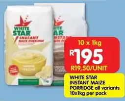 Shoprite White star instant maize porridge offer