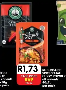 Shoprite Robertsons spice/ rajah curry powder offer
