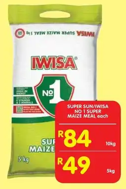 Shoprite Super sun/ iwisa no 1 super maize meal offer
