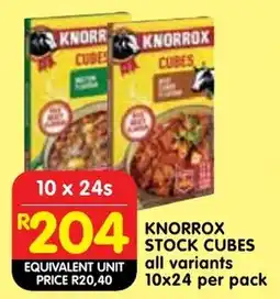 Shoprite Knorrox stock cubes offer