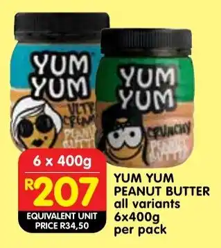 Shoprite Yum yum peanut butter offer