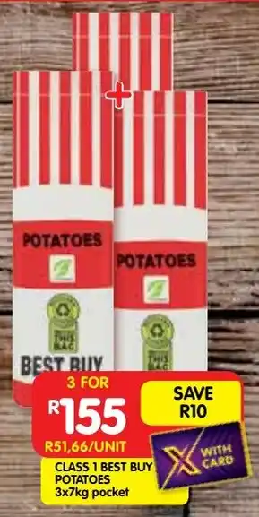 Shoprite Class 1 best buy potatoes offer