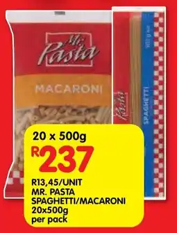 Shoprite Mr. pasta spaghetti/ macaroni offer
