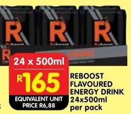 Shoprite Reboost flavoured energy drink offer