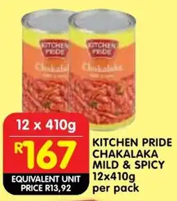 Shoprite Kitchen pride chakalaka mild & spicy offer