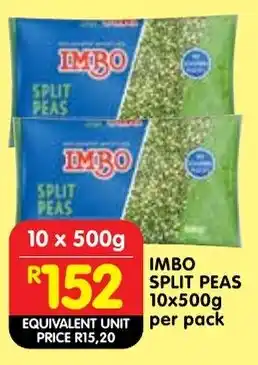 Shoprite Imbo split peas offer